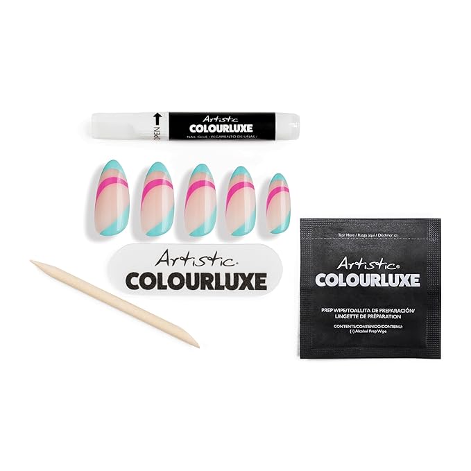 Artistic Colourluxe Press-On Tips - Kit Colourluxe Press-On Tips - Kits Nails - 30 Nails (Next Stop, Paris!, Kit)