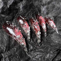 Handmade Press on Nails with Victorian Gothic Theme Alien Nail Art Reusable Application Size M