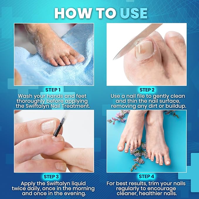 Nail Treatment For Toenails: Extra Strength Nail Solution with Brush for Toenails, Fingernails, Cuticles, Ingrown Nail Treatment - Fast Repair & Growth Formula 20ml
