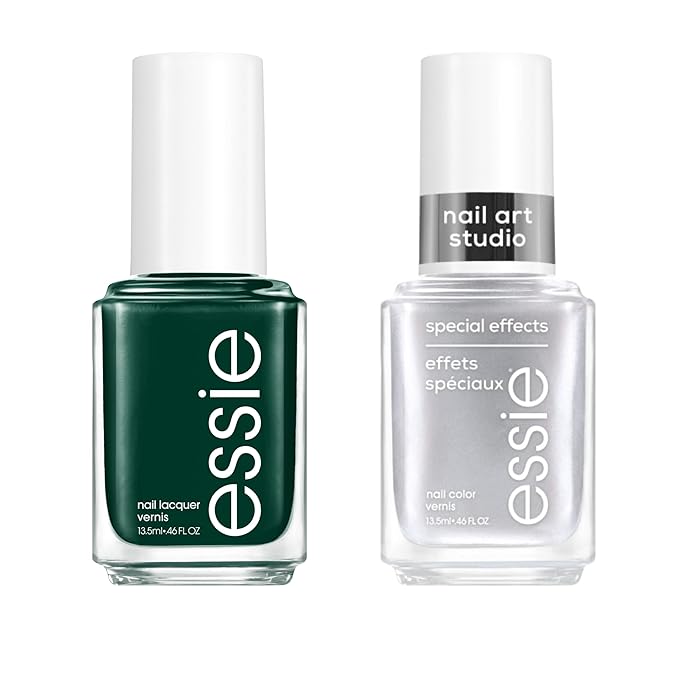 essie nail polish, vegan, holiday 2 piece nail polish gift set, 1 kit