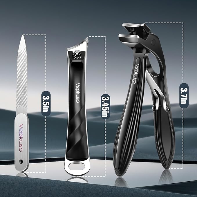 Nail Clippers&Toenail Clippers for Thick Nails for Seniors | Toe Nail Clippers Set for Ingrown Nails for Men | Manicure Kit &Nail Cutter for Women, Gift Idea