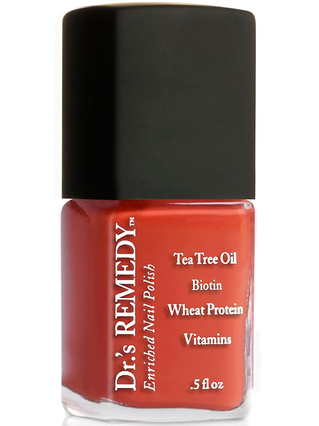 Dr’s Remedy Enriched Nail Polish: Non Toxic, All Natural, and Organic - Doctor Formulated: Strengthens, Restores, Heals, and Protects '24-Free' - ALTRUISTIC Auburn