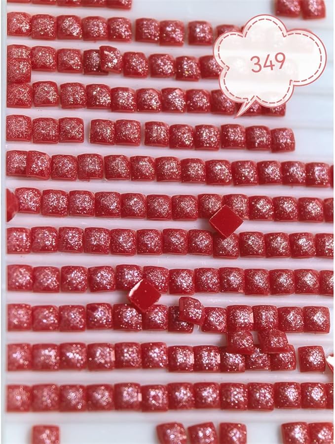 76000PCS Fairy Beads for Diamond Painting, Diamond Painting Accessories, 76 Colors Square Drills for Crafts, Bead Art or Nails Art, 2.5MM