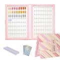 Acycoin2A 160 Nail Color Display Book Chart with 240 Nail Tips UV Gel Polish Color Card Board (B)