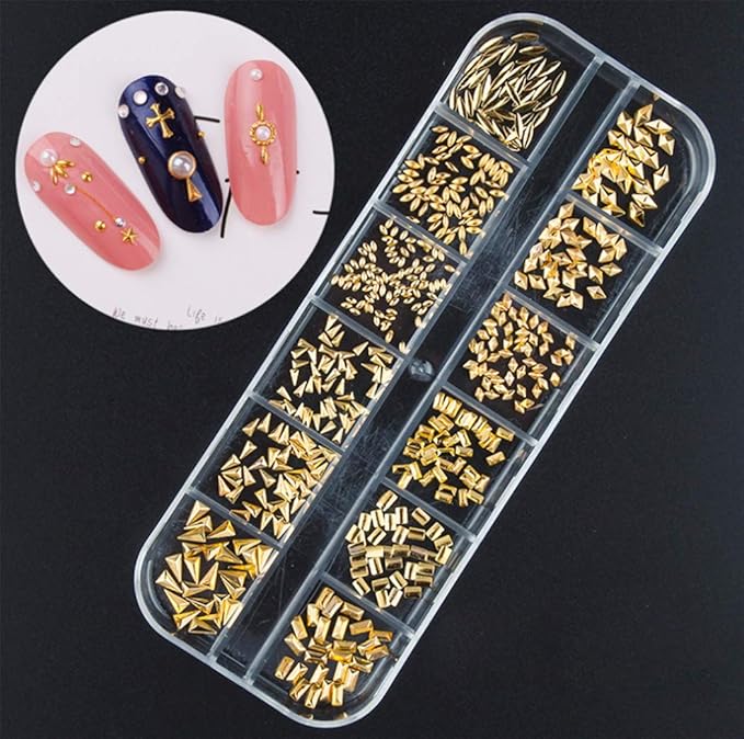 3000 Pieces(5 Boxes) Nail Art Rhinestone Set Nail Ornaments Style 2