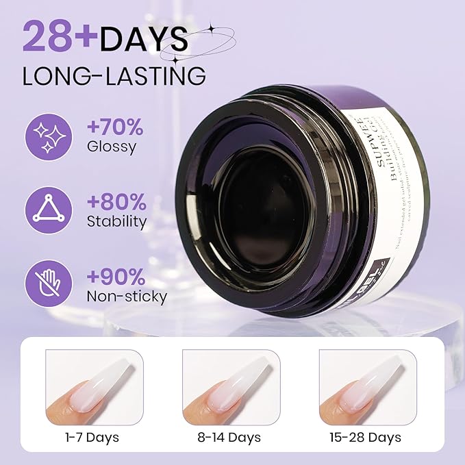 3d Sculpting Gel for Nail Art Non Stick Hand Hard Gel for Nails Clear White and Pearl White Solid Builder Gels for Nails for Extension Carving Sculpting Beauty Charms for Beignner and Salon DIY