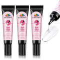 3PCS Quick Drying Solid Nail Glue for Press ons, EBANKU 30g Super Strong Glue Semi Solid Nail Gel Long Lasting Gel (No UV Lamp Needed)