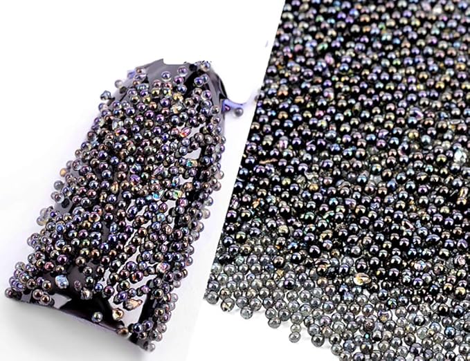 Nail Art 3D Micro Rhinestone Crystal Glass Mini Beads Manicures DIY Glitter Caviar Decoration Tips 6 Colors