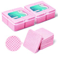 800Pcs Lint Free Nail Wipes for Gel Nails with 2-storage Boxes,SHEERBLISS Pink Nail Polish Remover Wipes Super Absorbent Soft Non-Woven for Nail Polish Remover and Eyelash Extension Wipes for Nail Art
