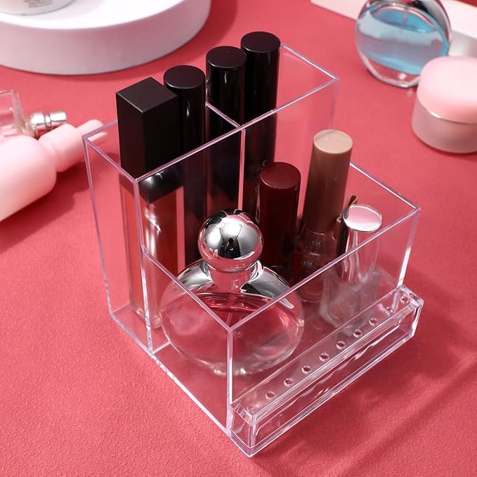 FRCOLOR Nail Drill Grinding Bit Holder Box Professional Nail Art Polishing Grinding Drill Bit Holder Display Storage Box Case Organizer for Nails