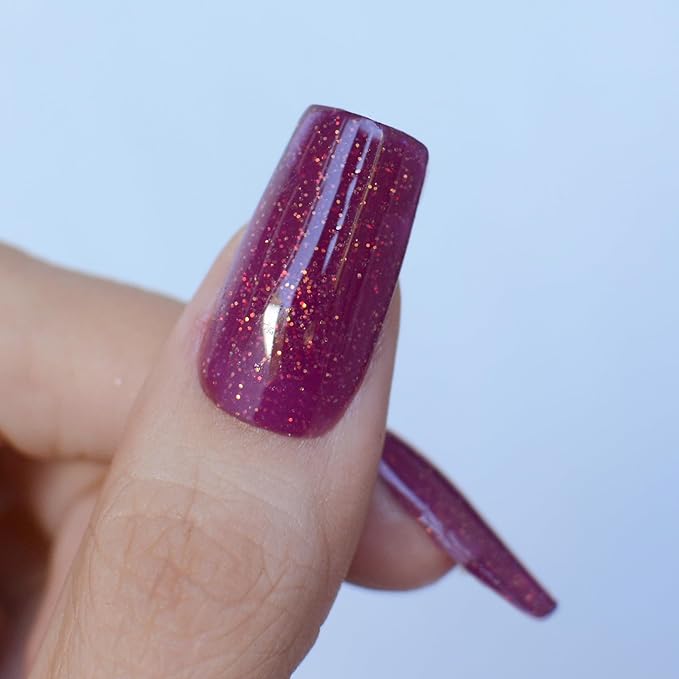 PINK MASK Easy Gel 2oz 60g- Sparkly Wine, Professional Builder Enhancement Gel-Quick Nail Extension for Beginner DIY, Nail Strengthener-Long Lasting-Salon Quality-Thickening Solution