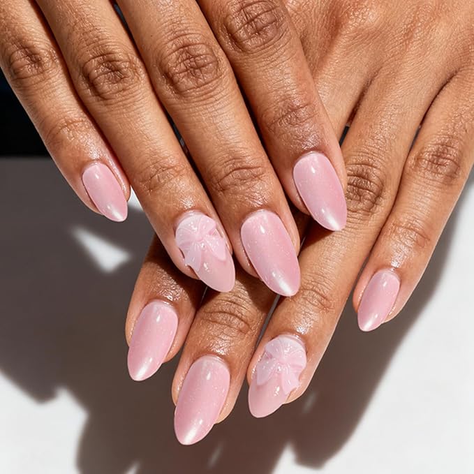 6 Packs (144 Pcs) | Reusable Press on Nails | Stick on Nails 12 Sizes-6 Styles | Cute style