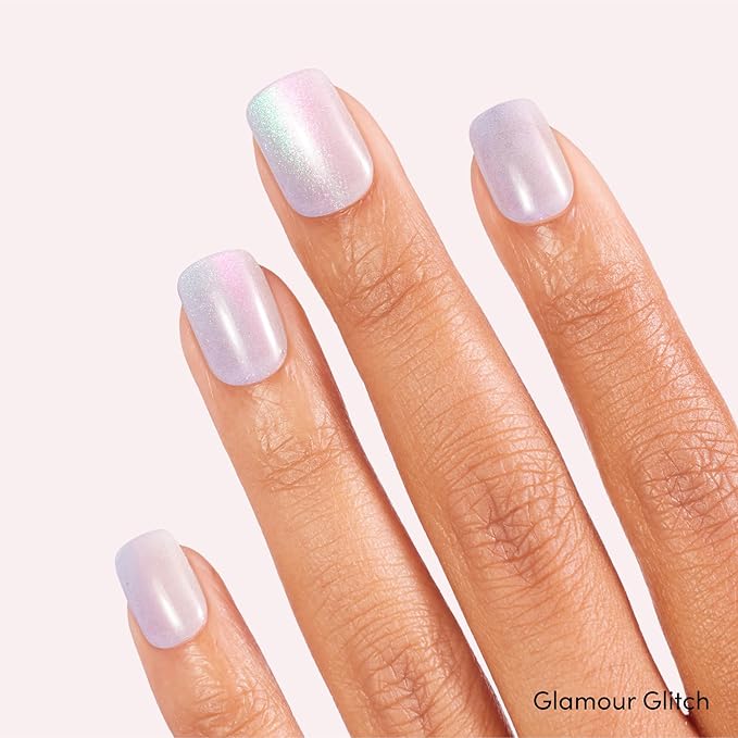 Dashing Diva Magic Press Premium Nail Bundle - Intergalactic Collection - Square Shape Press On Nails - Glamour Glitch & Earth to Diva - Long Lasting Gel - Lasts Up to 7 Days - 2 Sets