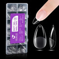 Gelike ec Nail Tips Almond for Salon: 552 Pcs Medium Soft Gel Nail Tips for Manicure 12 Sizes