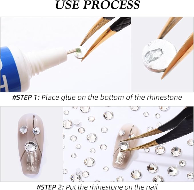 Crystal Clear Flatback Rhinestones, Glass Rhinestones for Nail Art and Craft, Glue Fix, Loose Crystal Gemstones(Crystal, SS30, 576pcs, 6.4-6.6mm)