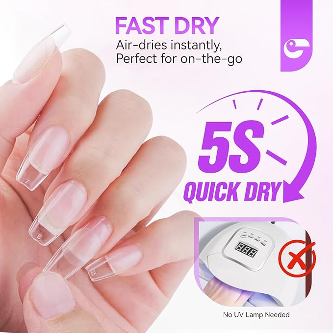 Nail Glue Tips Strong Adhesive: 12 pcs Gelike EC Super Strong for Acrylic Nails - Long Lasting Nail Glue for Press Ons - for Art Slaon Home 2g/pcs