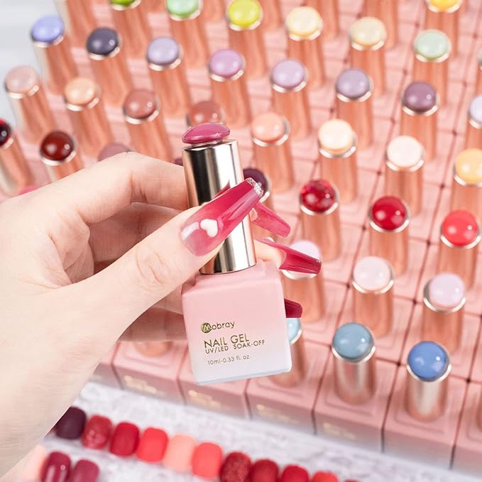 100 Pcs Round Glass False Nail Art Display Tips Transparent False Nail Tips for Nail Color Display with 100 Pcs Round Nail Crystal Double-Sided Adhesive