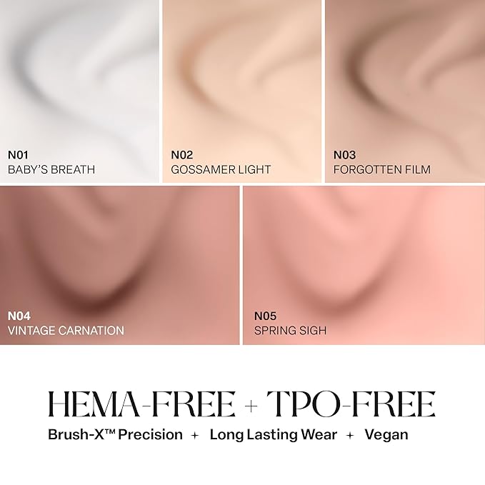 APRÉS Gel Couleur Combo Set, 5 Color Gel Nail Polish, HEMA-Free & TPO-Free, Bright Nude Pastel Colors with Brush-X Nail Art Brush (My Nails But Better)