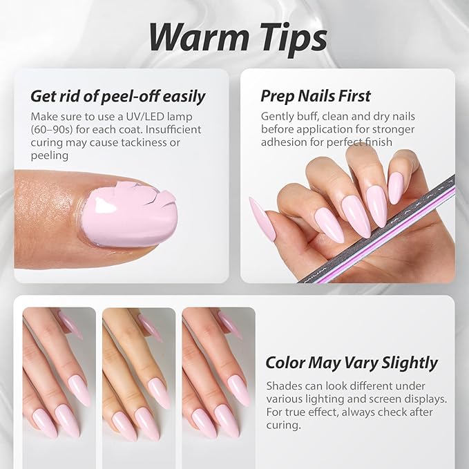 Makartt Ultra Pigmented Pink Gel Nail Polish 15ml One N'Done One-Coat Gel Polish Pink Soak Off High-Gloss Ceramic Shine, Salon-Grade UV Nail Art Manicure DIY Salon Home - Blush Talk
