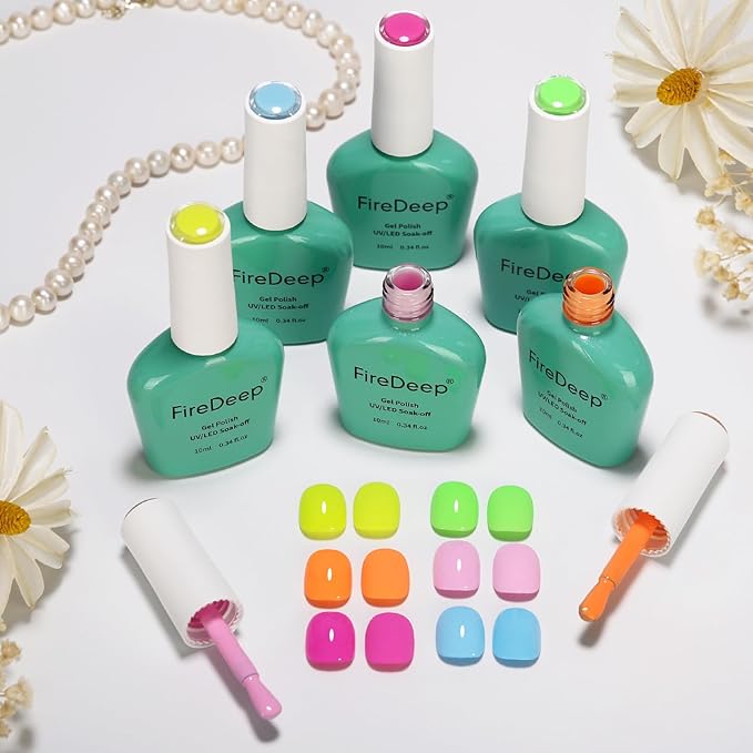 10ml Hema-Free 6 Colors Macaron Gel Nail Polish Neon Yellow Pink Blue Hema Free Salon DIY Gift for Women