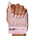 Glamnetic Press On Nails - North Star Fake Nails | Semi-Transparent 3D Multicolor Gems Short Almond Fake Nails, Salon Quality | 15 Sizes - 30 Nail Kit with Glue