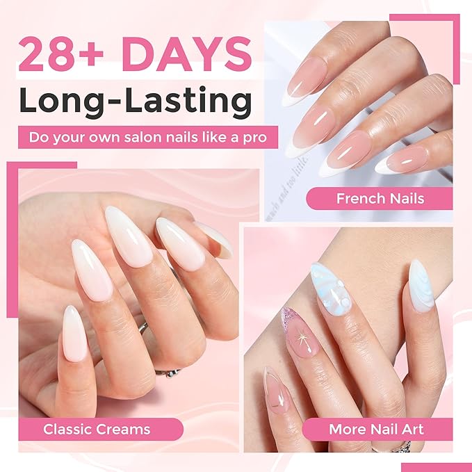 Medium Almond Gel Nail Tips: 360Pcs Half Cover Nail Tips Almond Shape Soft Gel Tips 12 Sizes Half Matte Clear False Nails with Handles for Pre-shape Acrylic Press on Nails Extension DIY Home Salon