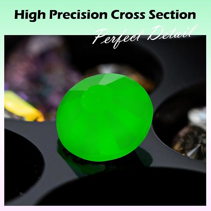 Neon Green Flatback Rhinestones, Glass Rhinestones for Nail Art and Craft, Glue Fix, Loose Crystal Gemstones(Neon Green, SS10, 1440pcs, 2.7-2.8mm)