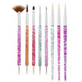 8Pcs Nail Art Brush Set – French Liner, Dotting Pens, Detailing Brushes for Acrylic, Gel & Poly Gel Nails – Perfect for DIY & Salon Use, Nail Design & Extension Tools