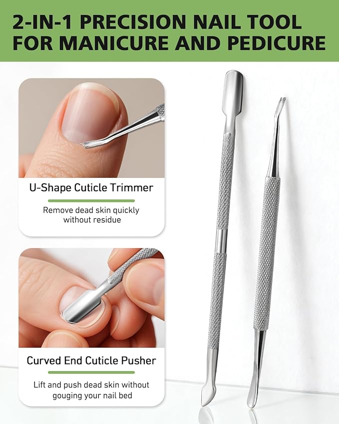 BALUCA 7-Piece Ingrown Toenail Removal Kit – Professional Stainless Steel Toenail Cleaner Tool & Ingrown Toenail File for Pain-Free at-Home Pedicure & Nail Correction