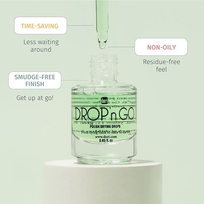 Duri Cosmetics, Drop'n Go Quick Dry Nail Drops (Drop'n Go (Pack of 3)