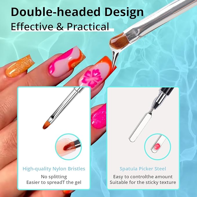 BEVINAS 4Fl.Oz Slip Solution for Poly Gel Nail Kit Slip Solution for Nails Extension Gel Anti-Stick Liquid Gel Cleanser for Nails