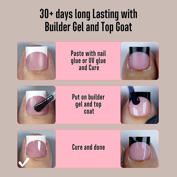 Halloween Black and White Mix Color French Tip Toe Nail Tips Press on, Sharp Square Pre-Designed Soft Gel False Toenail Extension, Medium Fake Toenails, Full Cover Acrylic for DIY x 15 Sizes 240 pcs