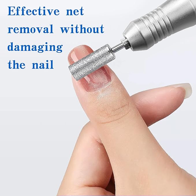 6PCS Nail Drill Replacement Heads with 56 Sand Rings, Universally Compatible with Nail Drills