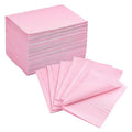 50Pcs Pink Disposable Table Mats for Nail Art 3 Ply Foldable Waterproof Dental Bibs Tattoo Sheets Nail Practice Table Cover for Medical Supplies Manicure Salon Pads