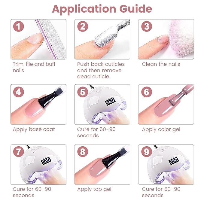 RARJSM Rubber Base Coat Gel Polish Nude Gray Purplish Pink Skin Tone Rubber Base Gel for Nails Natural Color French Manicure Extend Gel Soak Off Curing Requires Single Bottle 15ml Salon Home DIY Use