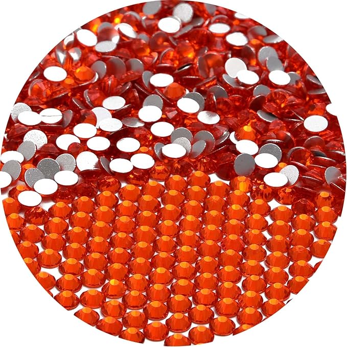 NCB 1500pcs Flatback Round Glass Nail Art Rhinestones Crystal for DIY Making Accessories Shoes, Clothes, Face Art, Bags, Manicure (Hyacinth, SS16 1500pcs)