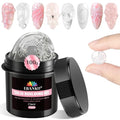 EBANKU 100g 3D Nail Gel, Clear 3D Sculpture Gel for Nail Art, Non-Sticky Solid Builder Gel for Nails Molding Hard Gels for Extension DIY Gift At Home Salon