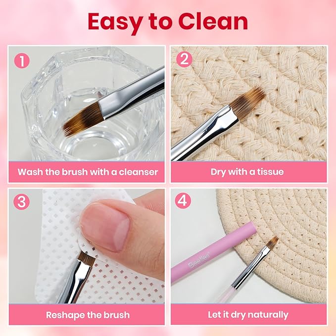 Beetles Nail Art Brush 1Pcs Ombr Gel Nail Art Design Pen Painting Tools Ombre Gradient Fingernail Brush Nails Cleaning Brushes Nails Salon Diy at Home