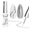 VENALISA Liner Gel Nail Polish 8ML 1 Pcs Silver Gel Polish For French Tip With Thin Brush Nail Art Swirls Nail Design Soak Off UV DIY at Home Manicure Salon