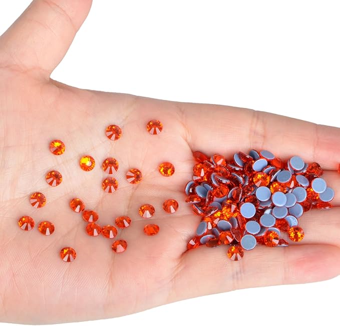 NCB 1440pcs Rhinestones for Crafting, Hotfix Rhinestones Come with Hot Melting Glue, Bright Color & Shining Flatback for Nails, Clothes, Decoration and Handicraft (Hyacinth, SS20 4.8mm)
