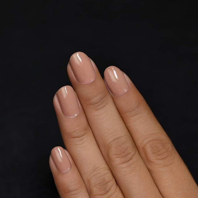 ILNP Portfolio - Soft Camel Neutral Nude Nail Polish, Subtle Holographic, Chip Resistant, 7-Free, Non-Toxic, Vegan, Cruelty Free, 12ml