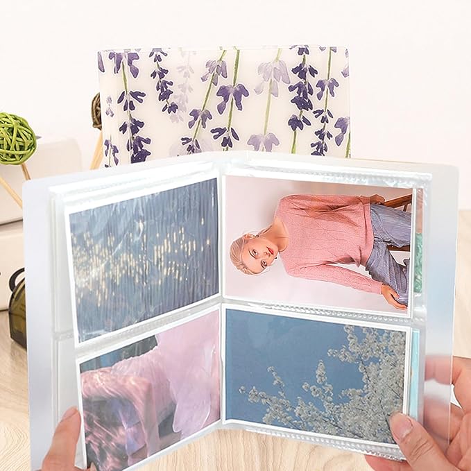 144 Slots Nail Art Sticker Storage Book Display Collecting Equipment Nail Art Decals Photos Storage Book Manicure Designer Tools Decoration Kits(Wisteria)