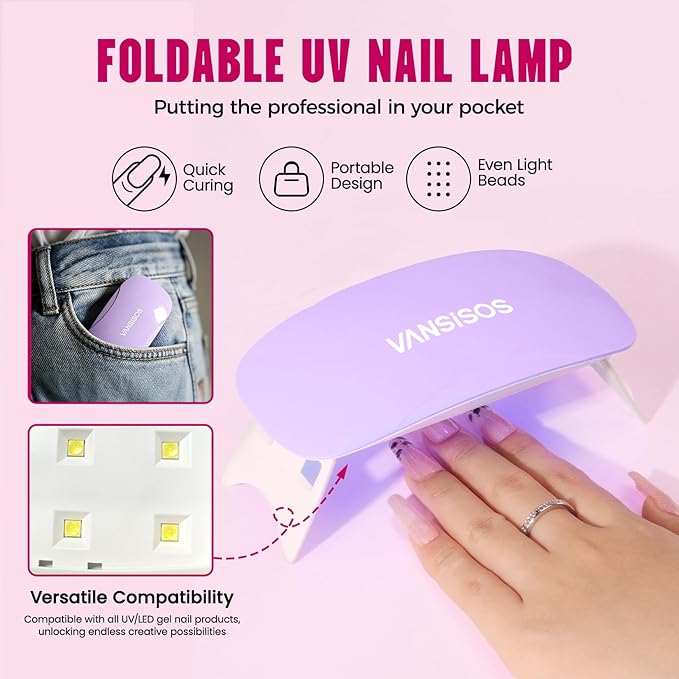 Poly Gel Nail Kit for Beginners: 14 Color Professional Gel Nail Extension Set with Slip Solution U V Lamp for DIY at Home Salon
