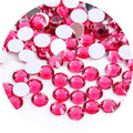 4500 Pcs SS6 2mm Flatback Rhinestones for Nails Art Crafts Glitter Round Gems Crystals DIY Clothes Shoes（Light Rose Red)