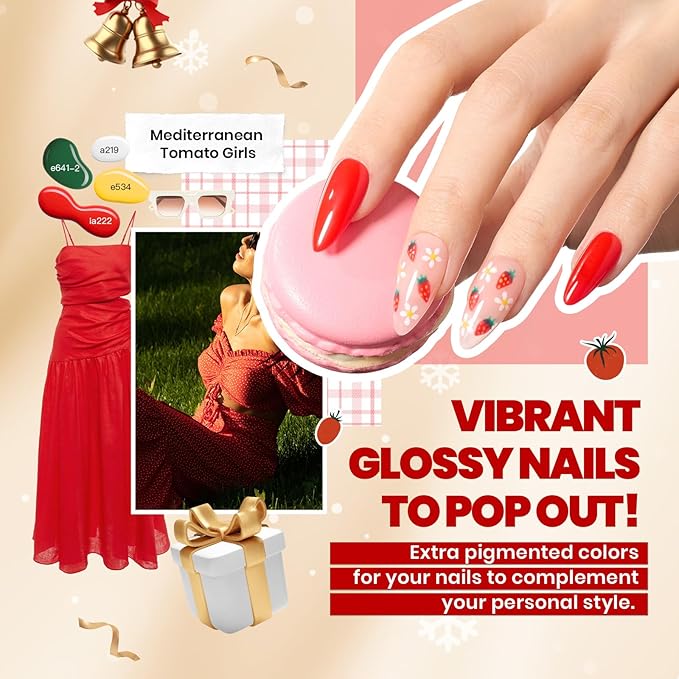 Beetles Spring Gel Polish Kit - Chic Outfits Collection 25 Colors Polish Set, Brown Purple Nude Red Black Color Gel Nails with 3Pcs Base Top Coat Soak off Uv Gel Manicure Kit Gift for Women