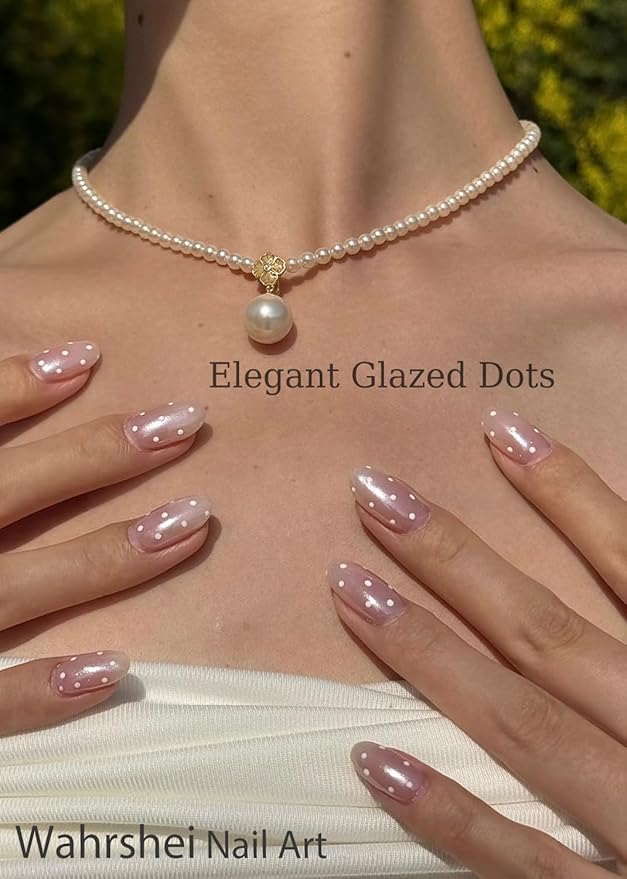 Semi Cured Gel Nail Strips, Dot Gradient 20pcs Adhesive UV Sticker, Wraps for Home Manicure DIY