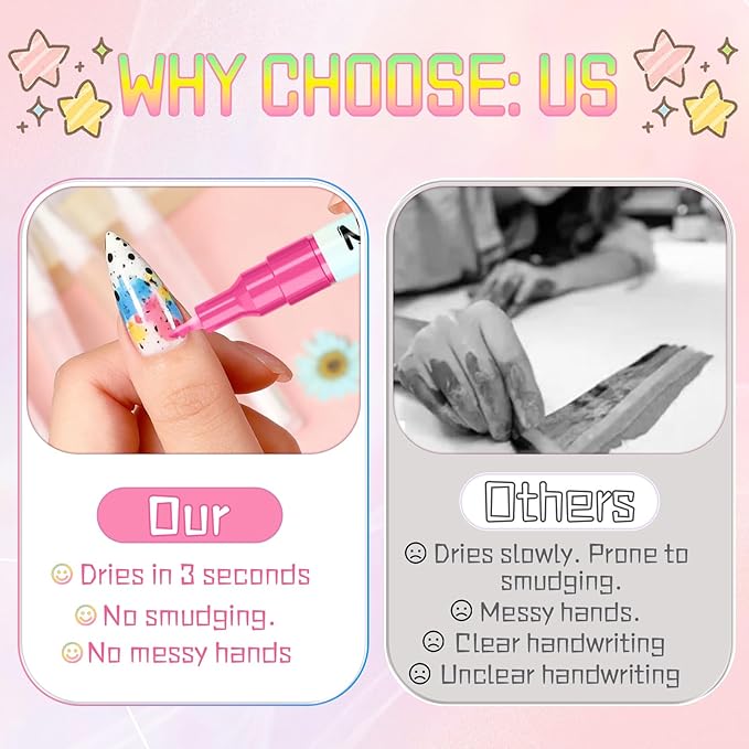 12 Colors Nail Art Pens Set,2026 New Nail Art Markers Doodle Pen for Kids Adults,Drawing Painting Liner Brush for DIY Nail Art Beauty Adorn Manicure Tool(1Set)