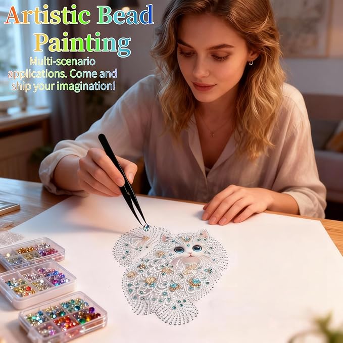 40000 Pcs Jelly Rhinestones for Bedazzling & Nail Art - 3mm Multicolor Flatback Gems, Includes B7000 Glue, Tweezers & Pen - DIY Bedazzler Kit for Diamond Art, Jewelry Making, Crafts (24000 pcs)