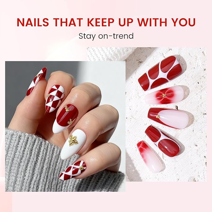 6PCS 18ml Gel Nail Polish Set- Hema Free Orange Scarlet Red Soak off Gel Polish Set with Swatch Board- Flame Burgundy Red Gel Colors Nail Art Manicure Salon DIY at Home for Women Girl