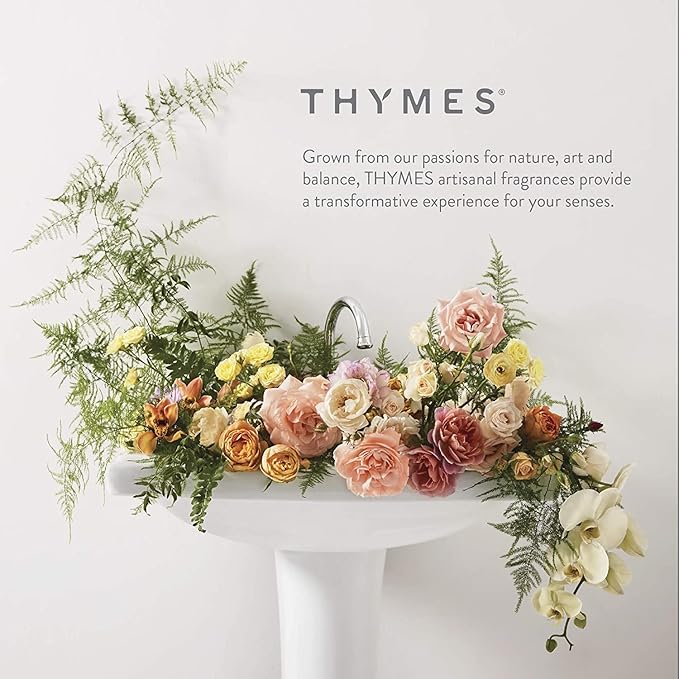 Thymes Moisturizing Hand Wash Soap with Pump - Luxury Hand Soap Gently Cleanses & Moisturizes - Skin Care with Glycerin & Calendula - Comforting, Warm Fragrance (Sienna Sage, 8.25 oz)